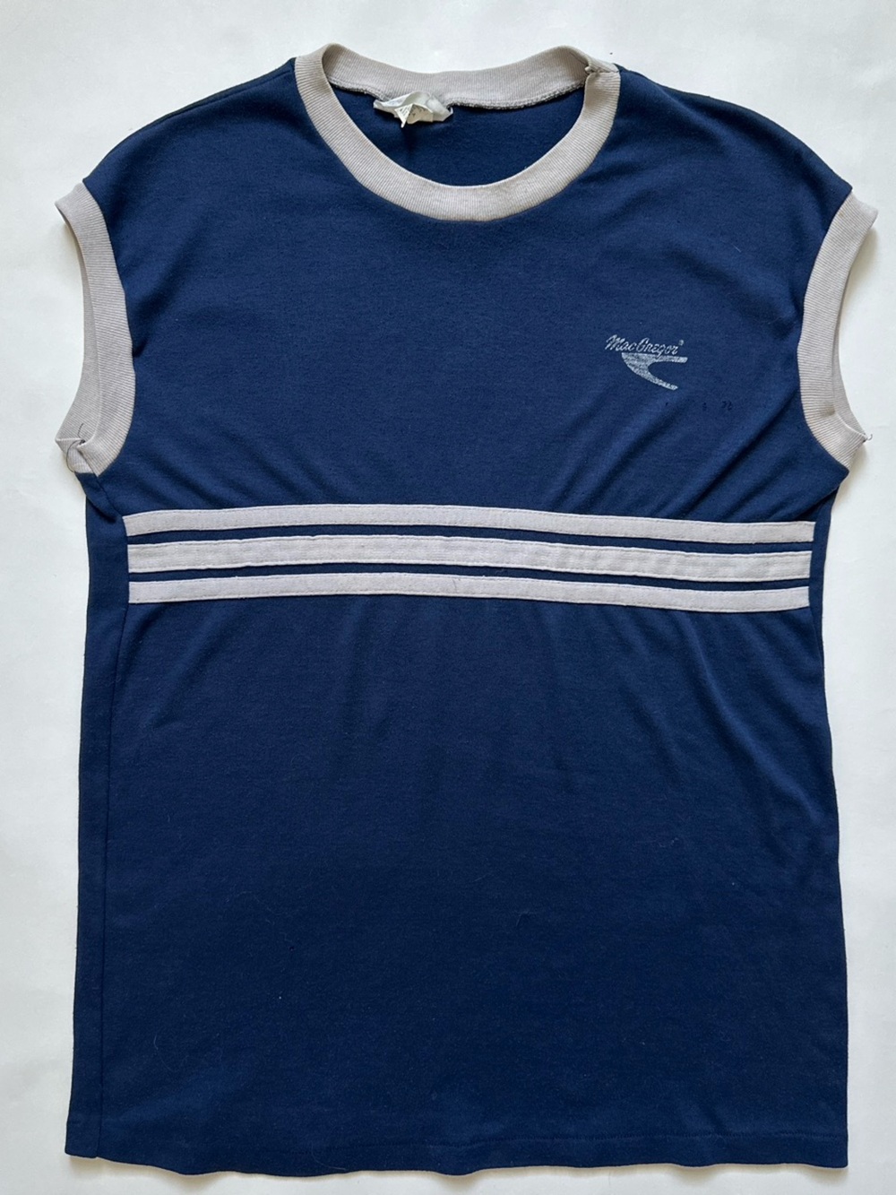 Vintage macgregor single stitch distressed athletic sleeveless muscle shirt top